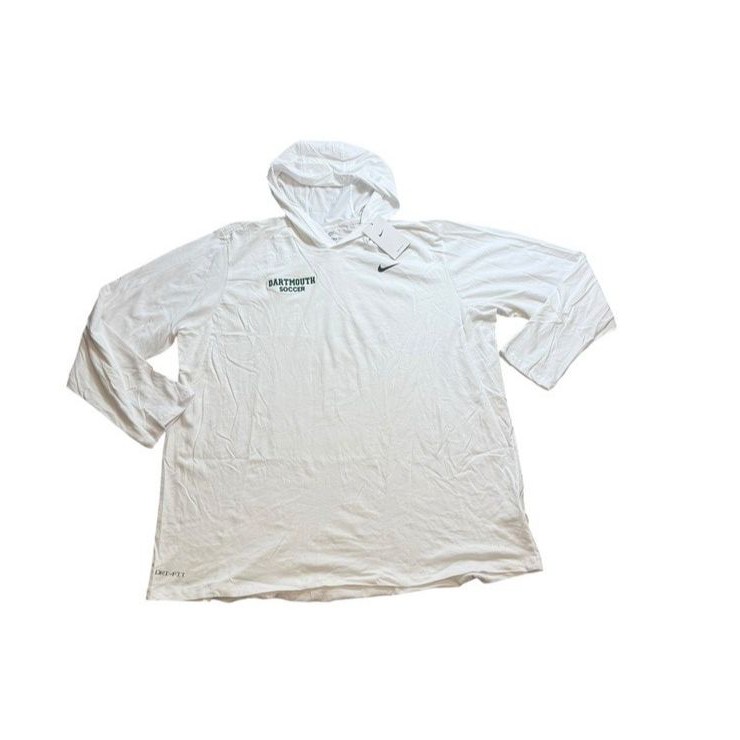 Nike Dartmouth Soccer T Shirt Mens Size Xxl White Hoodie Top Training Big Green